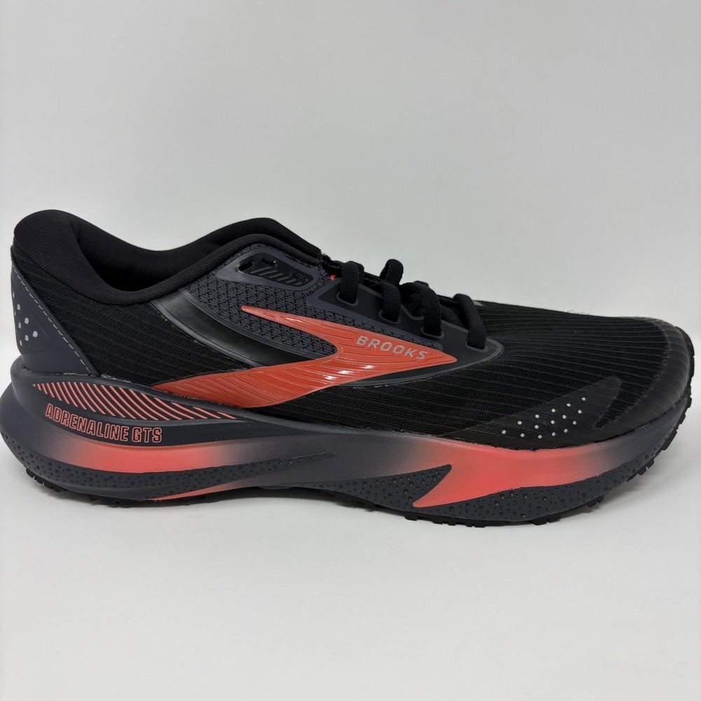 Brooks Adrenaline GTS 24 Weatherized Womens Size 8 Black Red Running Shoes